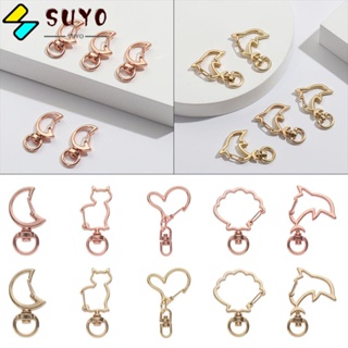 Suyo พวงกุญแจตะขอก้ามปู DIY สําหรับห้อยกระเป๋า 5 ชิ้น