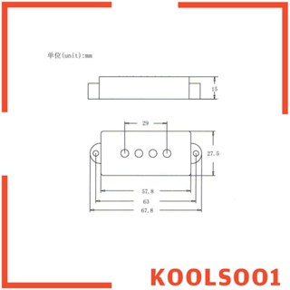 [Koolsoo1] ปิ๊กอัพเบสไฟฟ้า 4 ตัว 2 ชิ้น สําหรับเบส