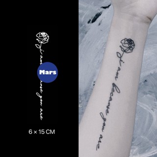 【Mars Tattoo】ใหม่ สติกเกอร์รอยสักชั่วคราว ลายดอกไม้ กึ่งถาวร 2 สัปดาห์ ติดทนนาน C007