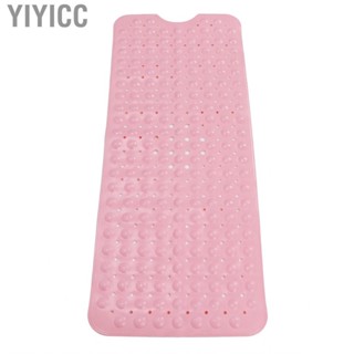 Yiyicc Bathtub Mat PVC Safe Antiskid Machine Washable Shower With Suction Cups