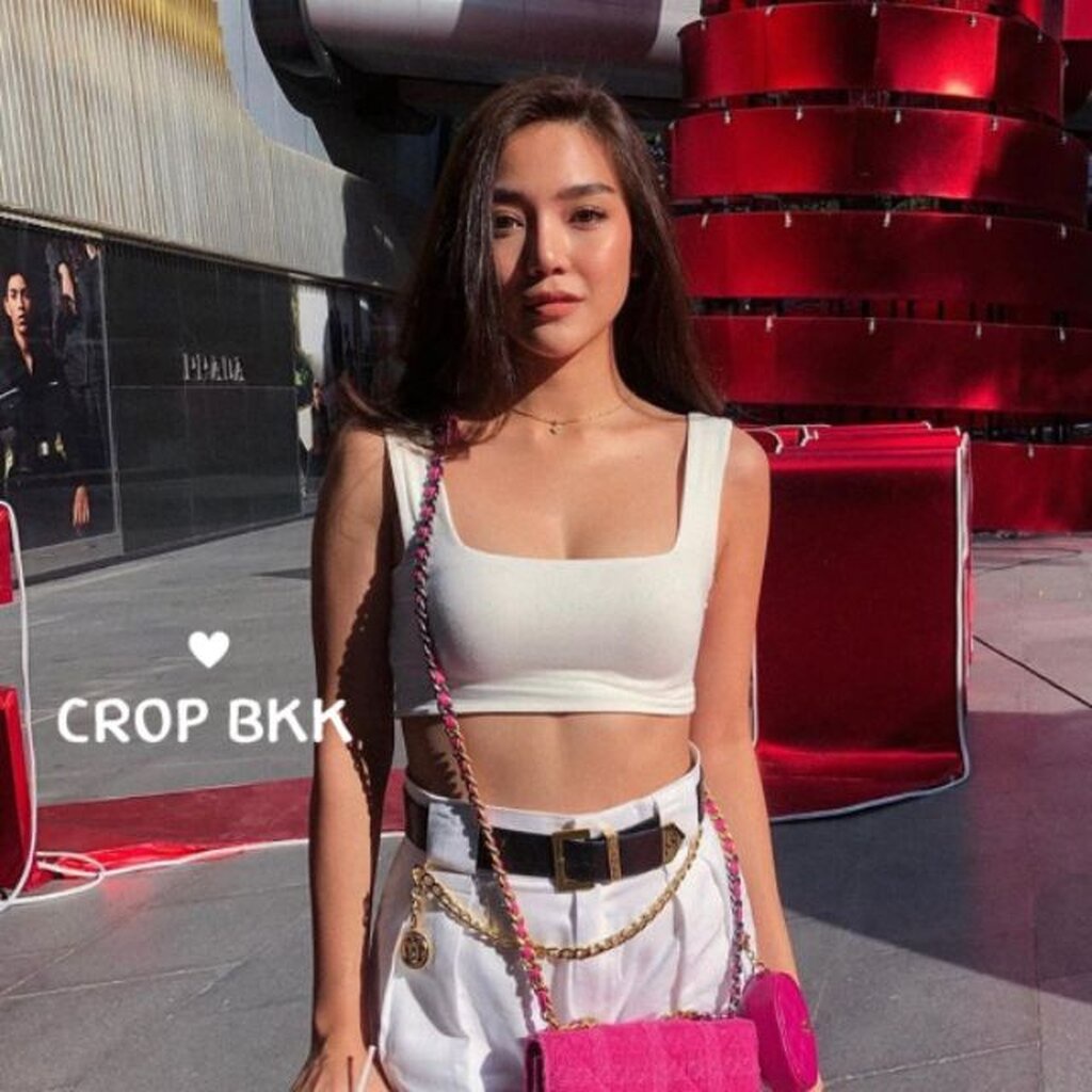 🌼PH Crop Top🌼 เสื้อกล้ามครอป เย็บ2ชั้นอย่างดี เนื้อผ้าใส่สบาย ทรงเข้ารูปผ้ายืดอย่างดี