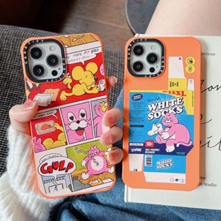 【แมวขี้เกียจ】Casetify เคส iPhone สําหรับ 14 Pro 14Pro Max 13 Pro 12 14 plus11 Pro Max XR X XS Max 7/8 Plus แฟชั่น กันกระแทก ซิลิโคนนิ่ม TPU ins tide