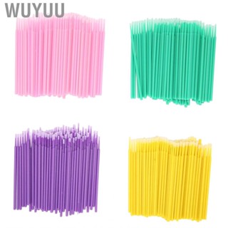 Wuyuu INSTOCK! 400pcs Bendable Micro Applicator Brushes Wands Supplies For