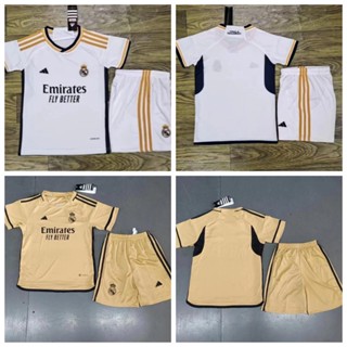 ใหม่ เสื้อกีฬาฟุตบอล Real Madrid คุณภาพสูง สําหรับเด็ก * 2324 พร้อมส่ง