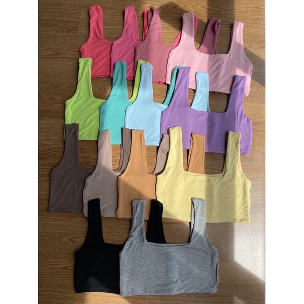 🌼PH Crop Top🌼 เสื้อกล้ามครอป เย็บ2ชั้นอย่างดี เนื้อผ้าใส่สบาย ทรงเข้ารูปผ้ายืดอย่างดี - รูปที่ 6