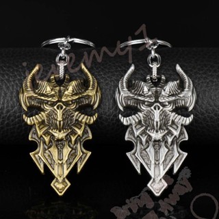 Jeremy1 Diablo 3 พวงกุญแจโลหะ จี้การ์ตูน Horadrims Amulet สําหรับห้อยตกแต่งรถยนต์