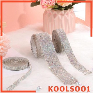 [Koolsoo1] สติกเกอร์คริสตัล พลอยเทียม 3 ม้วน สําหรับตกแต่งรถยนต์ โทรศัพท์ กระเป๋า DIY