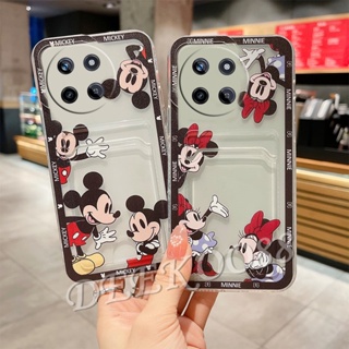 เคสโทรศัพท์มือถือ TPU แบบนิ่ม ลาย MN MK มีช่องใส่บัตร สําหรับ Realme C51 C53 C55 NFC 11 10 Pro Pro+ Plus 10T Coca-Cola Edition 5G 4G 2023