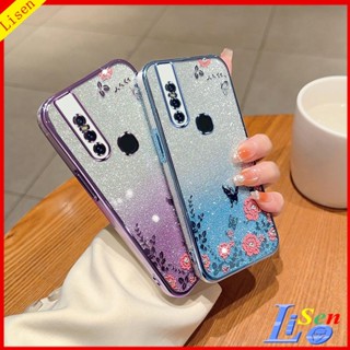 เคส Vivo V15 HYB ดอกไม้ ผีเสื้อ เคสโทรศัพท์ ป้องกัน