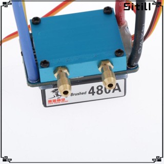 [ขาตั้ง] ตัวควบคุมความเร็วเบรก 480A ESC 5V 3A สําหรับเรือบังคับ XT60 Plug 1 ชิ้น