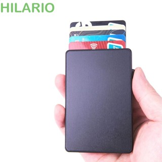 Hilario Rfid กล่องเก็บบัตรเครดิต อลูมิเนียมอัลลอยด์ อัตโนมัติ