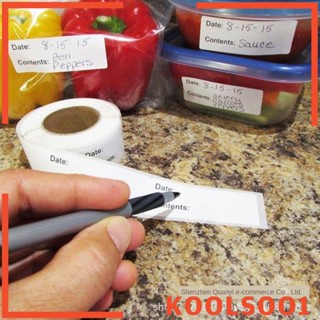 [Koolsoo1] สติกเกอร์ฉลาก 25x75 มม. 1x3 นิ้ว สีขาว ลอกออกได้ สําหรับติดตู้เย็น 125 แผ่น