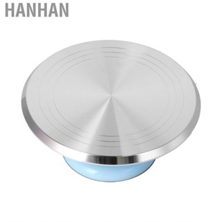 Hanhan Cake Turntable  Aluminium Alloy  Slip Rotating Smooth for Birthdays Parties