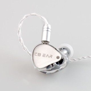 Kbear Streamer ชุดหูฟังอินเตอร์เฟรม 2PIN 3.5 มม. PEK DD HiFi สีเงิน แบบเปลี่ยน