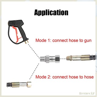 [Freneci2] ข้อต่อข้อต่อท่อแรงดัน 3/8 นิ้ว 4500 PSI สําหรับล้างรถยนต์ 1 ชิ้น