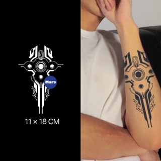 【Mars Tattoo】ใหม่ สติกเกอร์รอยสักชั่วคราว ลายหุ่นยนต์ กึ่งถาวร 2 สัปดาห์ ติดทนนาน สําหรับสักชั่วคราว D239