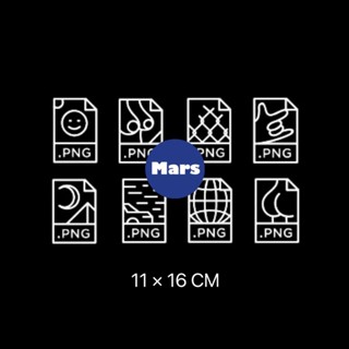 【Mars Tattoo】ใหม่ สติกเกอร์รอยสักชั่วคราว PNG D025 กึ่งถาวร ติดทนนาน 2 สัปดาห์