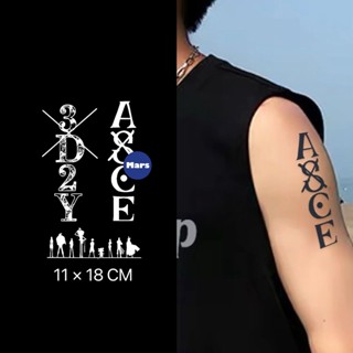 【Mars Tattoo】ใหม่ สติกเกอร์รอยสักชั่วคราว ลายอะนิเมะ กึ่งถาวร 2 สัปดาห์ สไตล์ญี่ปุ่น ติดทนนาน D076