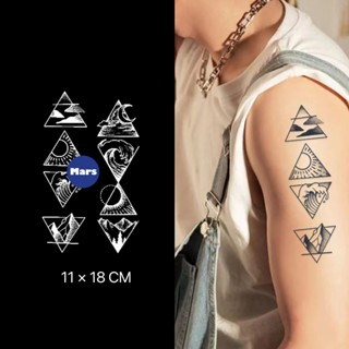 【Mars Tattoo】ใหม่ สติกเกอร์รอยสักชั่วคราว ลายแมว กึ่งถาวร ติดทนนาน 2 สัปดาห์ D084