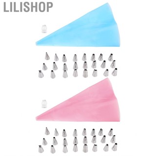 Lilishop 24PCS Piping Tips Stainless Steel Icing Tip DIY Nozzle Cake Baking