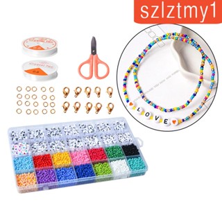 [szlztmy1] ลูกปัดแก้ว สําหรับทําเครื่องประดับ DIY 4000 ชิ้น