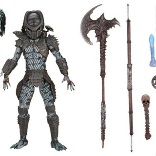 9.9 เหนื่อยมากพร้อมส่ง โมเดลฟิกเกอร์ NECA Predator 2 Warrior ครบรอบ 30 ปี 23 ซม. XXLO