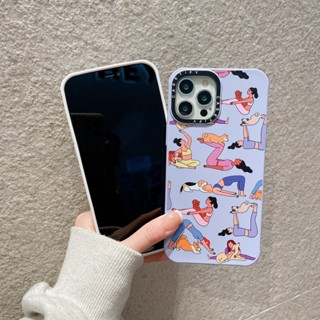 【Yoga Girls】casetify เคสโทรศัพท์มือถือซิลิโคน TPU แบบนิ่ม กันกระแทก สําหรับ iPhone 14 Pro 14Pro Max 13 Pro 12 14 plus11 Pro Max XR X XS Max 7 8 Plus