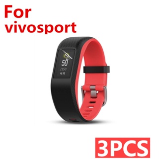 3 ชิ้น สําหรับ For Garmin Vivosport สร้อยข้อมือ ฟิล์มป้องกันหน้าจอ ฟิล์มป้องกันการระเบิด ฟิล์มนิ่ม นาฬิกา