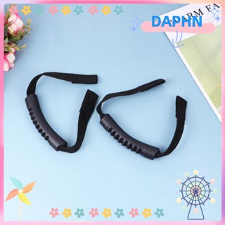 Daphs ที่จับพลาสติก PVC สีดํา คุณภาพสูง สําหรับพนักพิงศีรษะรถยนต์ 2 ชิ้น