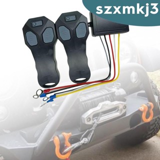 [Szxmkj3] รีโมตคอนโทรลไร้สาย พร้อมไฟแสดงสถานะ กันน้ํา ติดตั้งง่าย DC12V 24V สําหรับรถยนต์ รถพ่วง SUV ATV