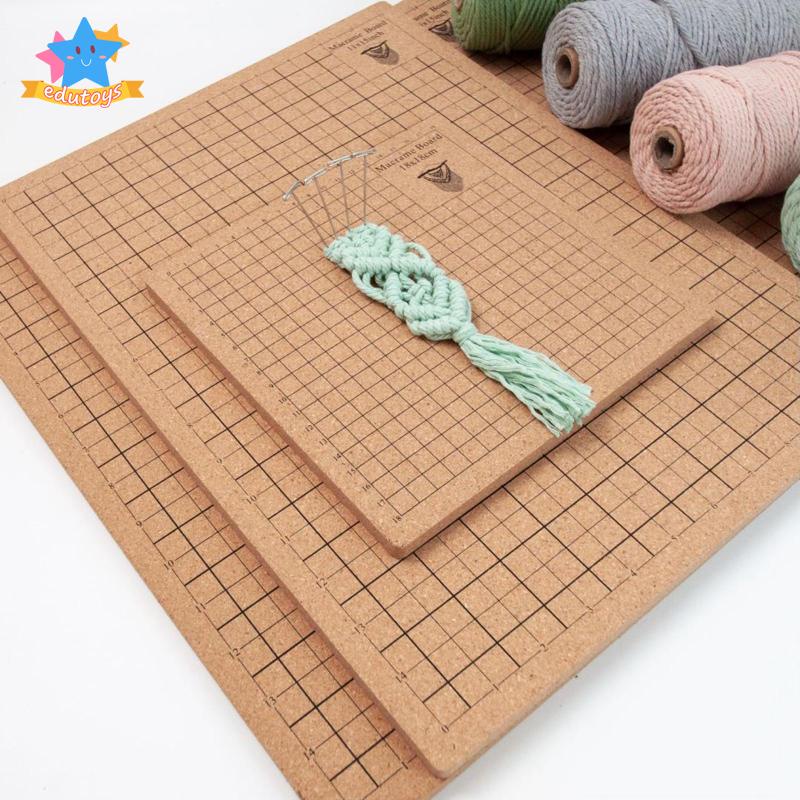 [Edstars ] Macrame Board Accs Wood for Knotting String Braiding