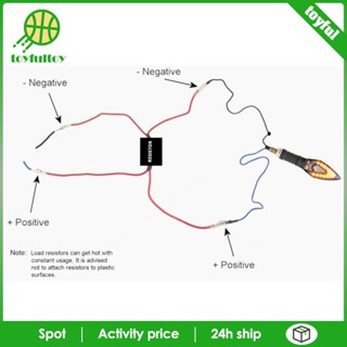 [Toyfulcabin] รีเลย์หลอดไฟเลี้ยว LED 10 โอห์ม สําหรับรถจักรยานยนต์