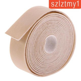 [szlztmy1] สายเข็มขัดหนัง PU สีเบจ ขนาด 10 ม. x 2 ซม. สําหรับทํางานฝีมือ หนัง DIY