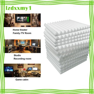 [ แผงโฟมอะคูสติก 30x30 ซม. KTV Padding Wedge Noise Dampening Sound Absorption Wall Home Studio