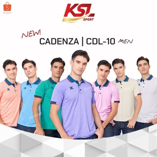 ใหม!! เสื้อโปโลผู้ชาย CADENZA (คาเดนซ่า) รุ่น CDL-10 MEN ผ้า Micro polyester 100% ชมพู ฟ้า ส้มขาว ม่วง ครีม เขียว