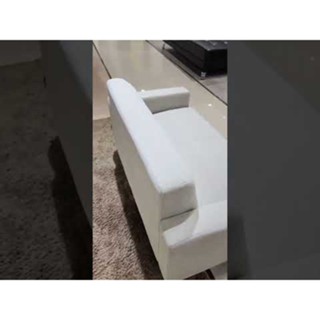 Koncept furniture โซฟา 2 ที่นั่ง รุ่น Canva สีครีม (126x69x72 ซม.)