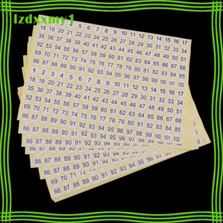 [ สติกเกอร์ตัวเลข 1 ถึง 102 ทรงกลม มีกาวในตัว ขนาดเล็ก สําหรับติดตกแต่งเสื้อผ้า 15 แผ่น