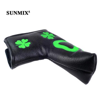 [ Clovers Golf Putter Head Blade Putter Headcover Sleeve Bag Gift