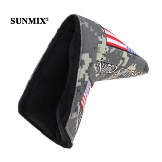 [ Premium USA American National Blade Putter Head Cover, Headcover Protector Bag With Closure