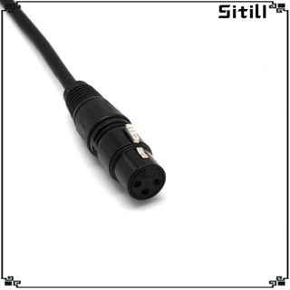 [ขาตั้ง] 5-pin Male to 3 Female XLR Turnaround DMX อะแดปเตอร์เชื่อมต่อสายเคเบิ้ล DIY