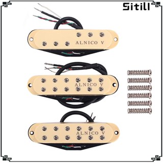 [ขาตั้ง] Alnico V Humbucker Pickup Neck / Middle / Bridge สําหรับกีตาร์ไฟฟ้า ST 3 ชิ้น