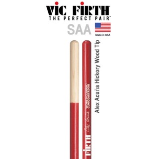 Vic Firth® SAA ไม้กลอง ไม้กลองทิมบาเลส Alex Acuña Hickory หัวไม้ ( Alex Acuña Drumsticks ) ** Made in USA **