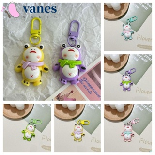 Vanes1 พวงกุญแจเรซิ่น จี้รูปกบน่ารัก สีแคนดี้ สําหรับแขวนตกแต่ง