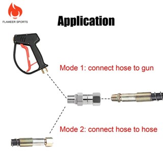 [Lzdzlx1] อุปกรณ์ข้อต่อท่อแรงดัน 3/8 นิ้ว 4500 PSI สําหรับล้างรถยนต์ 1 ชิ้น