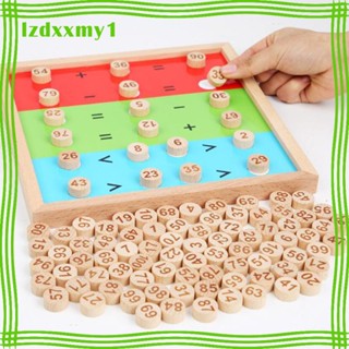 [ En ของเล่นไม้นับเลขคณิตศาสตร์ Montessori 1-100 ร้อย สําหรับเด็ก