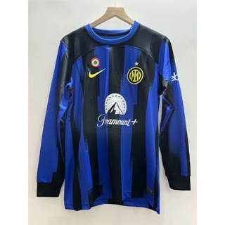 [FANS] 2324 ใหม่ เสื้อเชิ้ตแขนยาว ลายฟุตบอล Inter Milan คุณภาพสูง AAA+9 Harland