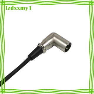 [ 3 pin XLR มุมขวา 90 องศา ตัวเมีย ไป ตัวผู้ สายเคเบิ้ลต่อขยายไมค์