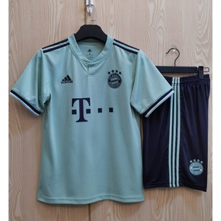 เสื้อกีฬาแขนสั้น ลายทีมชาติฟุตบอล Bayern away kit 18 19 ชุดเยือน สําหรับผู้ใหญ่