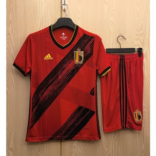 เสื้อกีฬาแขนสั้น ลายทีมชาติฟุตบอล Belgium 2020 ชุดเหย้า สําหรับผู้ใหญ่