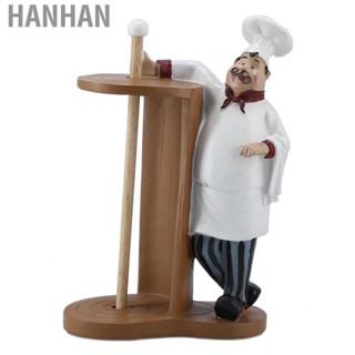 Hanhan Chef Figurine Home Furnishing Desktop Hotel Bar Roll Paper Holder Resin US